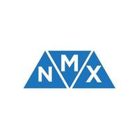 mnx astratto iniziale logo design su bianca sfondo. mnx creativo iniziali lettera logo concetto. vettore