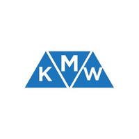 mkw astratto iniziale logo design su bianca sfondo. mkw creativo iniziali lettera logo concetto. vettore