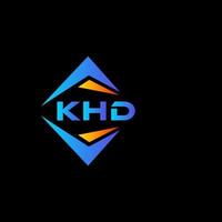 khd astratto tecnologia logo design su nero sfondo. khd creativo iniziali lettera logo concetto. vettore