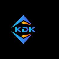 kdk astratto tecnologia logo design su nero sfondo. kdk creativo iniziali lettera logo concetto. vettore