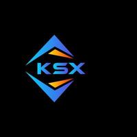 ksx astratto tecnologia logo design su nero sfondo. ksx creativo iniziali lettera logo concetto.ksx astratto tecnologia logo design su nero sfondo. ksx creativo iniziali lettera logo concetto. vettore