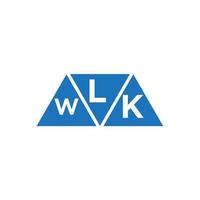 lwk astratto iniziale logo design su bianca sfondo. lwk creativo iniziali lettera logo concetto. vettore