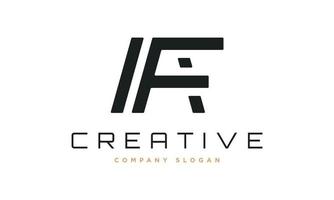 af lettera logo design vettore