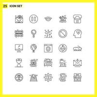 25 creativo icone moderno segni e simboli di computer dispositivo cultura contatto chiamata modificabile vettore design elementi