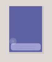 pagina taccuino colorato album per schizzi viola, lilla vettore illustrazione ragnatela o fiocco di neve copertina