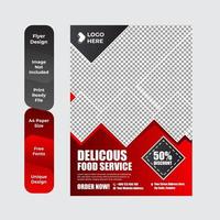 menu del ristorante, brochure, modello di progettazione flyer vettore