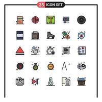 25 creativo icone moderno segni e simboli di Blu amore progettista cuore testo modificabile vettore design elementi