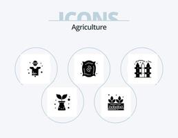 agricoltura glifo icona imballare 5 icona design. agricoltura. semi. agricoltura. pianta. agricoltura vettore