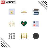 9 creativo icone moderno segni e simboli di cuore terme libri sexy bellezza modificabile vettore design elementi