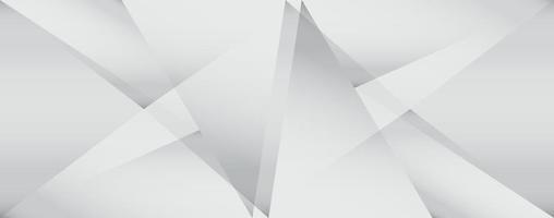 design di sfondo basso poli grigio e bianco con triangoli geometrici vettore