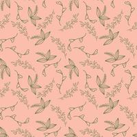 carino fiore seamless pattern di sfondo vettore