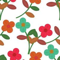 fiore carino sfondo seamless pattern vettore