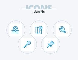 carta geografica perno blu icona imballare 5 icona design. Posizione. ricerca. modo. ricerca. marcatore vettore