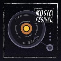 poster di invito di intrattenimento festival musicale vettore