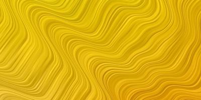 sfondo giallo chiaro con linee ondulate vettore