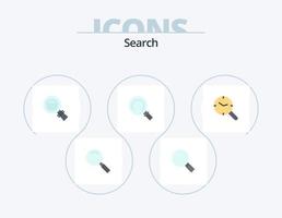 ricerca piatto icona imballare 5 icona design. . ricerca. vettore