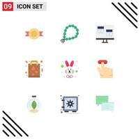 impostato di 9 moderno ui icone simboli segni per shopping amore App preferito sviluppo modificabile vettore design elementi