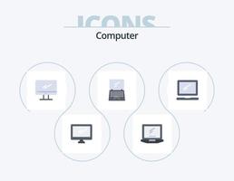 computer piatto icona imballare 5 icona design. . . imac. il computer portatile. dispositivo vettore
