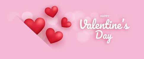 banner di San Valentino. vettore