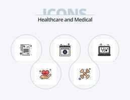 medico linea pieno icona imballare 5 icona design. . donazione. lavare. trasfusione. Servizi vettore