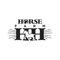 cavallo azienda agricola logo design modello. design elementi per logo, etichetta, emblema, cartello. vettore illustrazione - vettore.