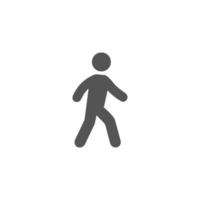 icona dell'uomo che cammina. illustrazione vettoriale su sfondo bianco eps 10
