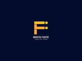 f lettera logo vettore