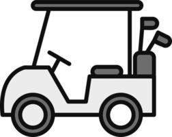 golf carrello vettore icona