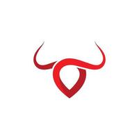 toro logo modello icona vettore illustrazione design