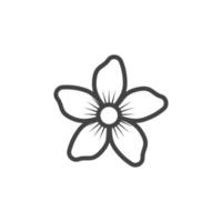 disegno dell'icona di vettore del fiore