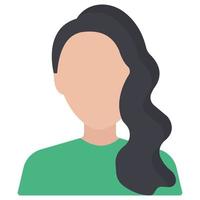 femmina avatar quale può facilmente modificare o modificare vettore