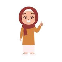 musulmano donna indossare hijab vettore