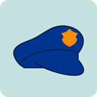 polizia cappello vettore icona