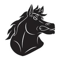 cavallo testa tatuaggio illustrazione vettore