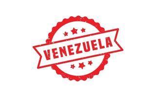 Venezuela francobollo gomma da cancellare con grunge stile su bianca sfondo vettore