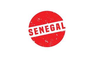 Senegal francobollo gomma da cancellare con grunge stile su bianca sfondo vettore
