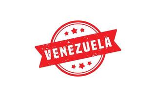 Venezuela francobollo gomma da cancellare con grunge stile su bianca sfondo vettore