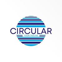 colore linea cerchio logo gratuito vettore scorta. lettera circolare astratto design concetto. può essere Usato come un' simbolo relazionato per diversità.