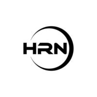 hrn lettera logo design nel illustrazione. vettore logo, calligrafia disegni per logo, manifesto, invito, eccetera.