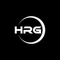 hrg lettera logo design nel illustrazione. vettore logo, calligrafia disegni per logo, manifesto, invito, eccetera.