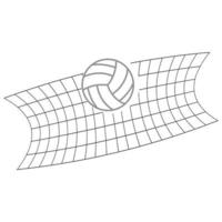 volley palla logo vettore e simbolo design modello