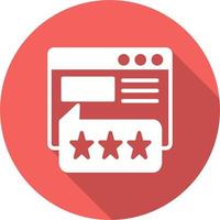 icona di vettore di recensione del cliente