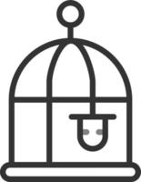 icona vettore gabbia per uccelli
