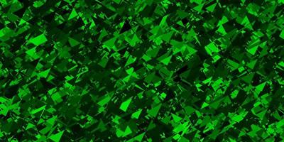 modello vettoriale verde scuro con forme poligonali.