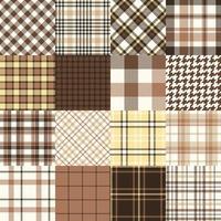 tartan modello impostato 2, vettore illustrazione