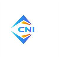 cni astratto tecnologia logo design su bianca sfondo. cni creativo iniziali lettera logo concetto. vettore