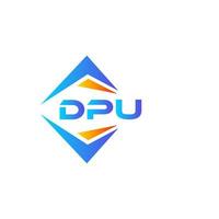 dpu astratto tecnologia logo design su bianca sfondo. dpu creativo iniziali lettera logo concetto. vettore