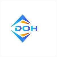 webdoh astratto tecnologia logo design su bianca sfondo. doh creativo iniziali lettera logo concetto. vettore