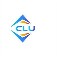 clu astratto tecnologia logo design su bianca sfondo. clu creativo iniziali lettera logo concetto. vettore