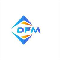 dfm astratto tecnologia logo design su bianca sfondo. dfm creativo iniziali lettera logo concetto. vettore